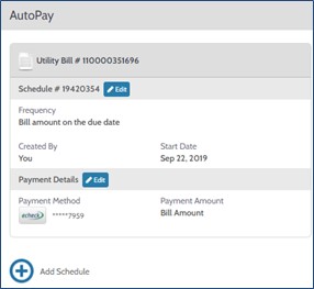 AutoPay confirmation box.